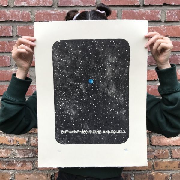 “Breathe” – La nouvelle lithographie sur pierre de Charlotte Le Bon